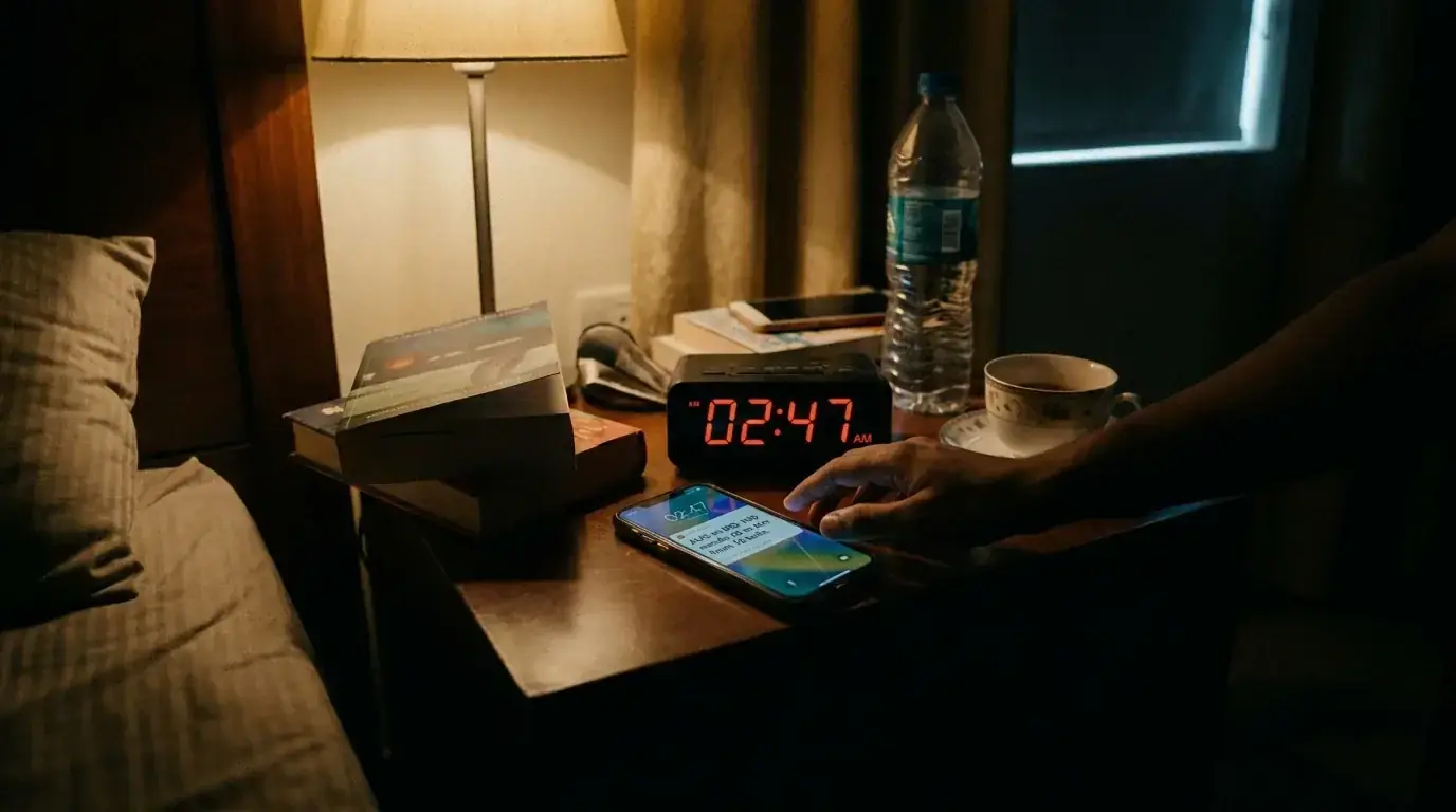 Multiple device screens showing cricket betting and match information suggesting always-on engagement