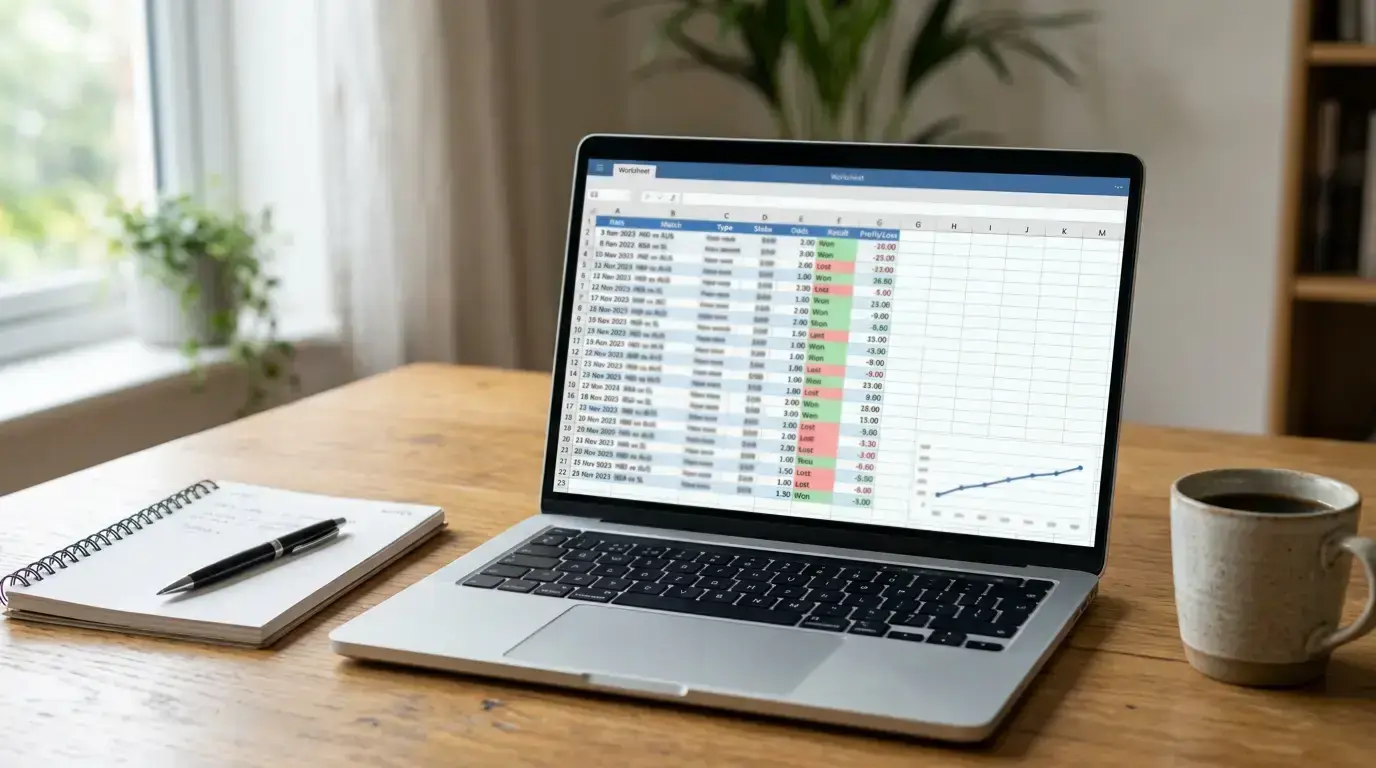 Cricket betting performance tracking spreadsheet showing yield calculations across formats