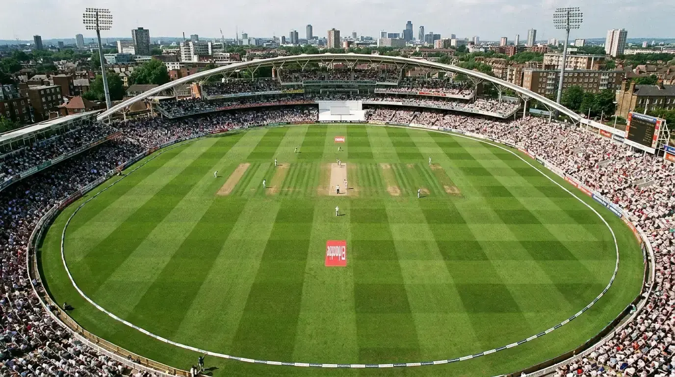 Cricket ground boundary measurements showing short and long boundaries affecting scoring rates