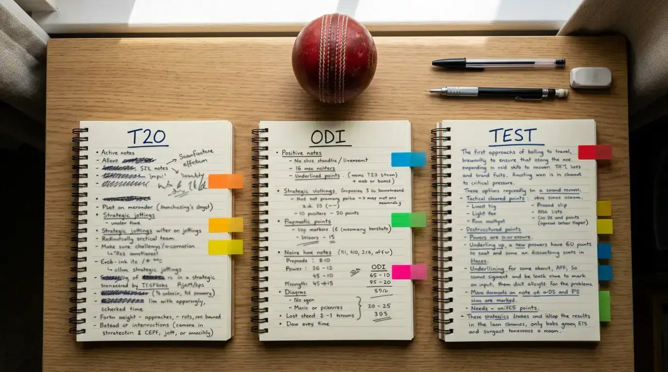 Cricket format and market selection guide matching T20 ODI and Test to optimal betting markets