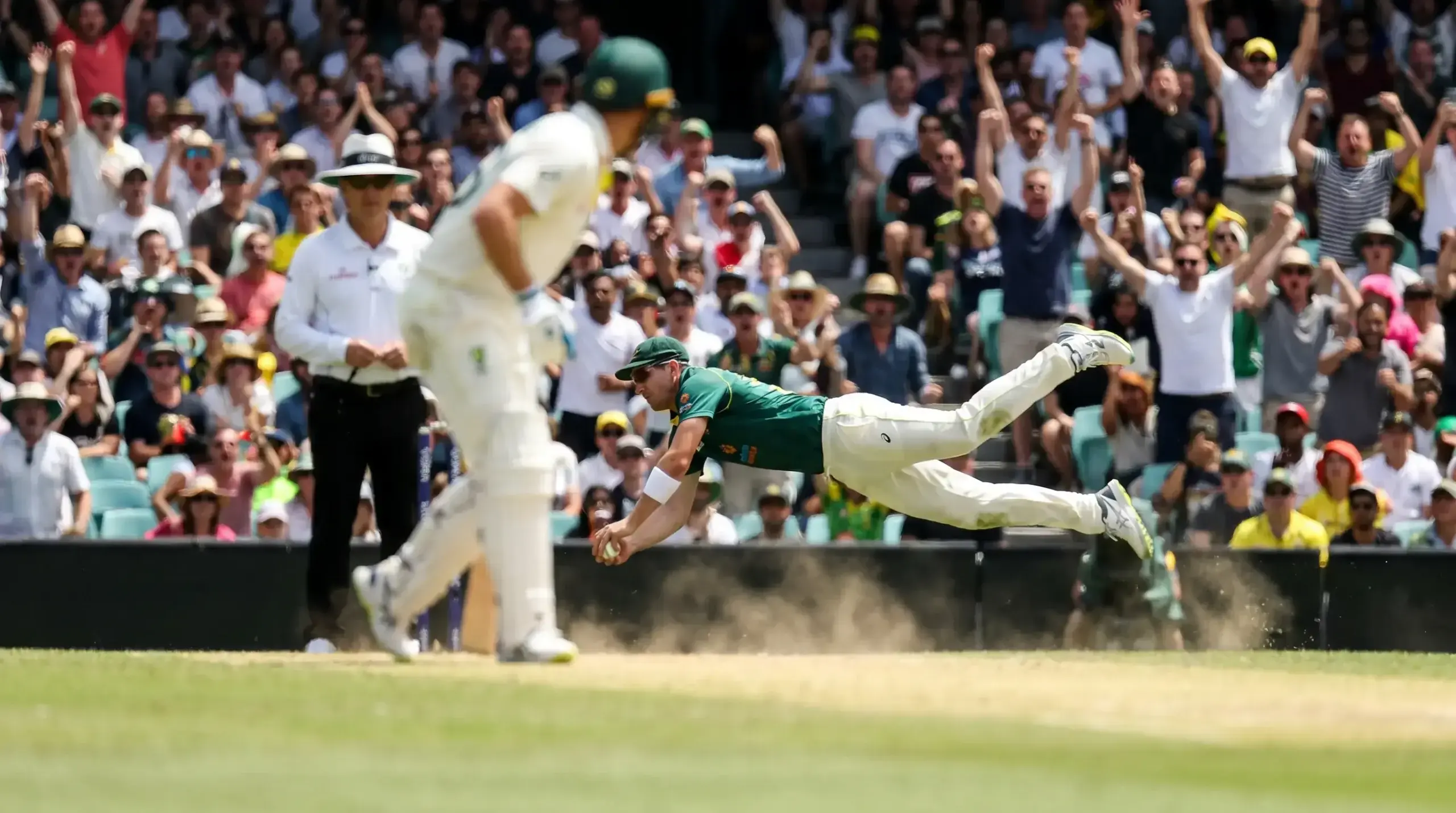 Cricket match with dramatic momentum shift demonstrating the full-match variance of match winner bets