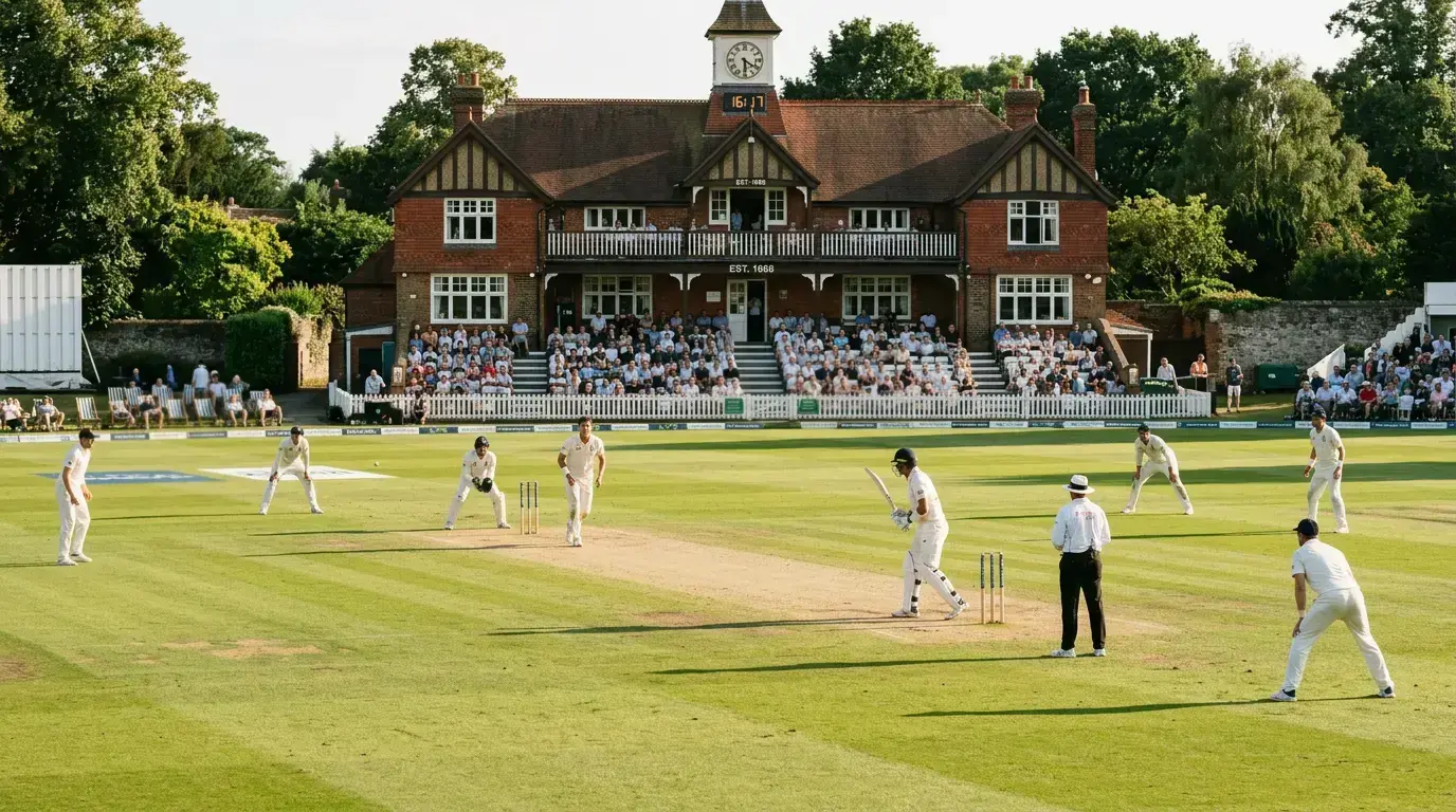 Cricket session runs market showing over-by-over totals during a Test match