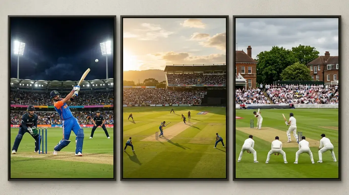 Comparison of live betting dynamics across T20 ODI and Test cricket formats
